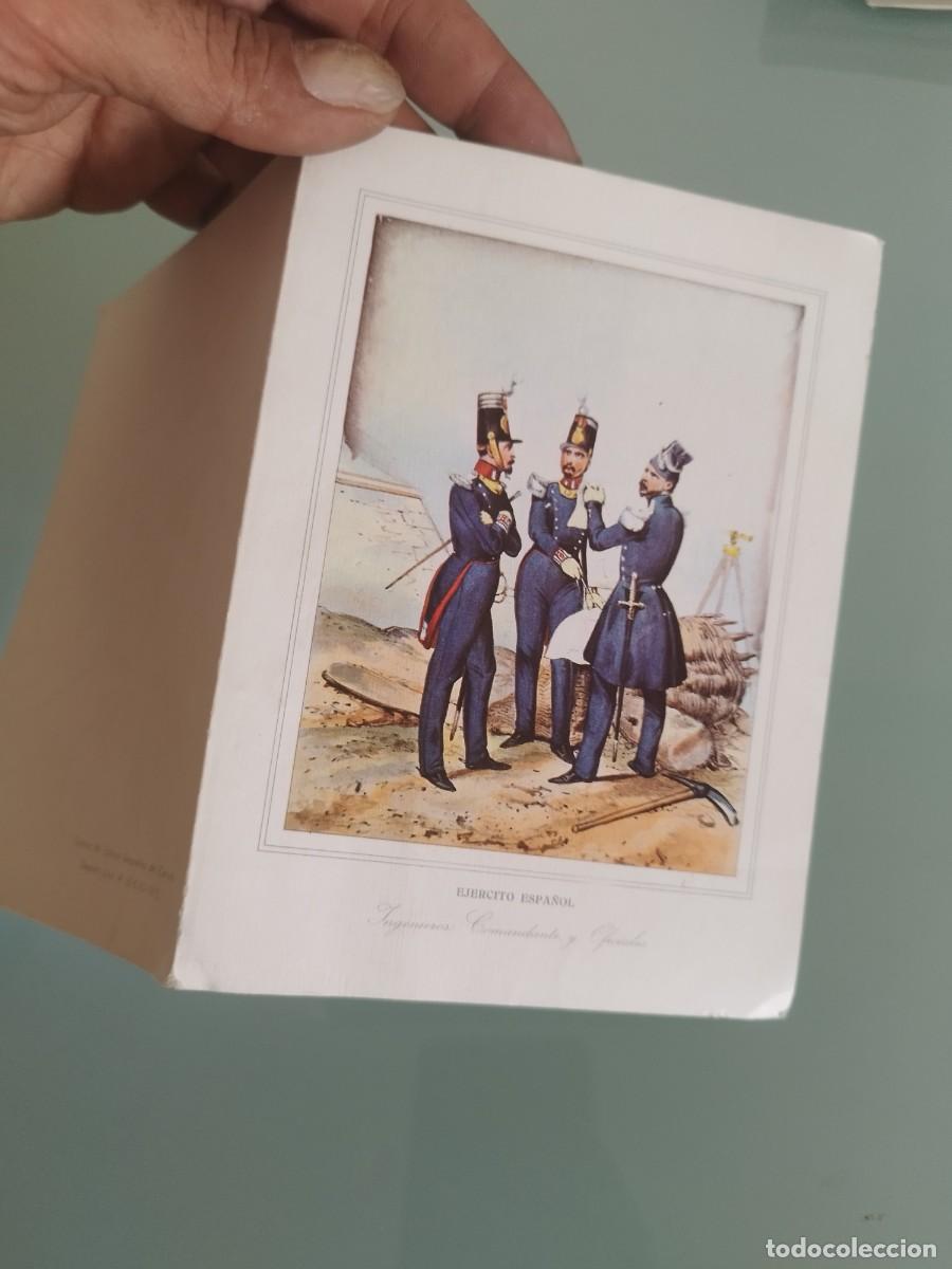 Postales: Antigua postal Ej&eacute;rcito Espa&ntilde;ol, espec&iacute;ficamente del cuerpo de Ingenieros (Comandante y Oficiales)