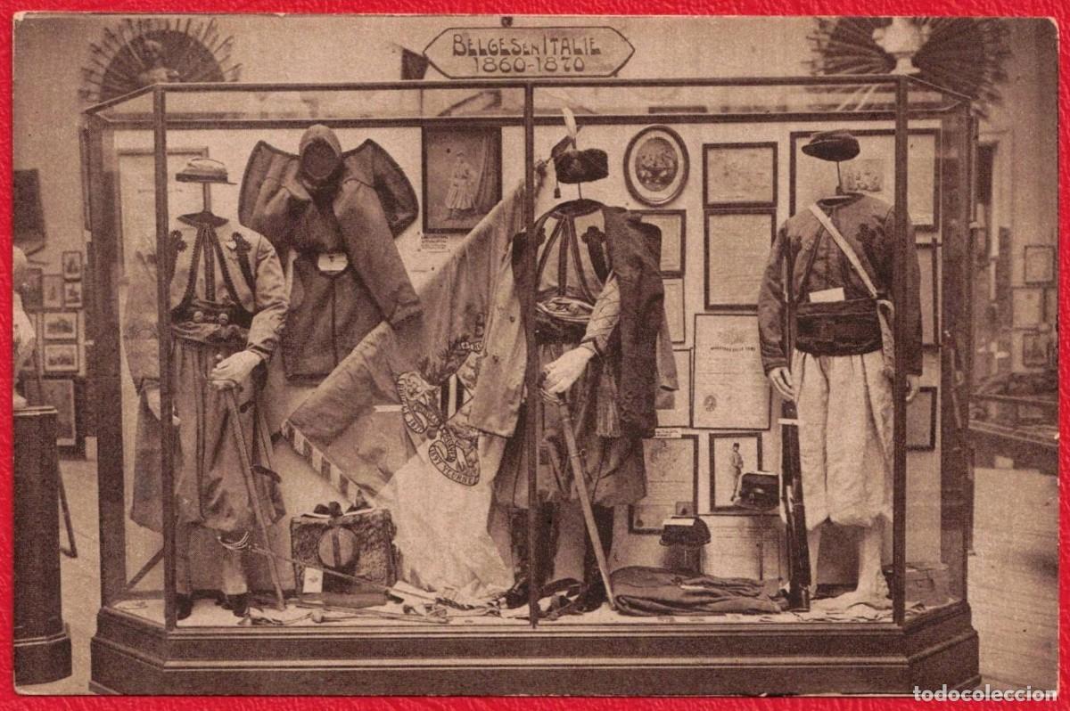 Postales: B&eacute;lgica Belgium Belgas Zuavos Pontificios Servicio Piamonte 1860-1870 Museo Ej&eacute;rcito Bruselas Postal