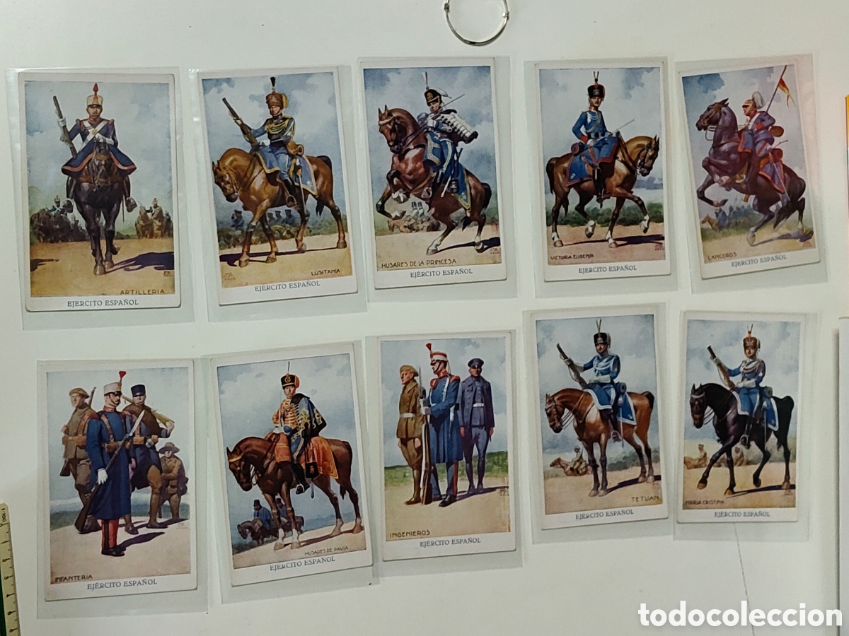 Postales: Lote de 10 Tarjeta postales Ejercito Espa&ntilde;ol Publicaciones Ciagra Serie A Completa
