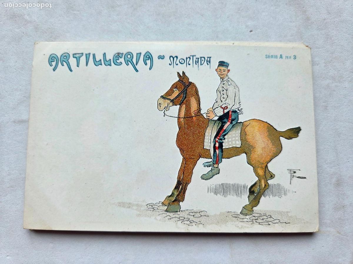 Postales: ARTILLERIA MONTADA ANTERIOR 1910 SIN USAR SERIE A N&ordm; 3 Z1