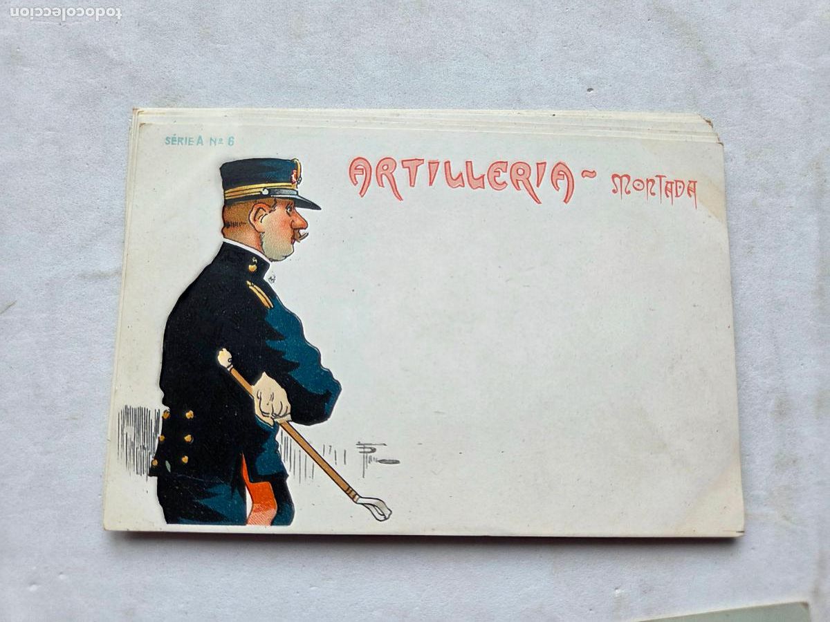 Postales: ARTILLERIA MONTADA ANTERIOR 1910 SIN USAR SERIE A N&ordm; 6 Z1