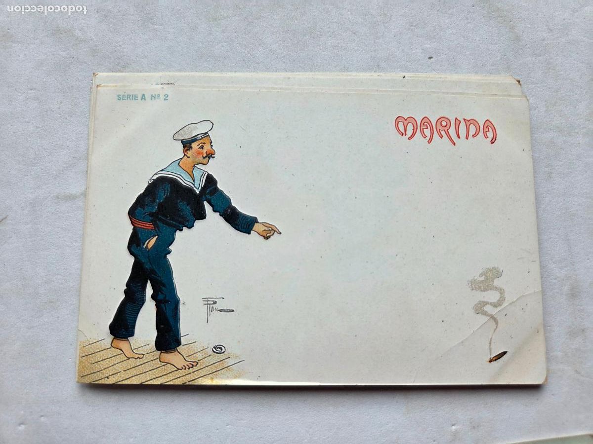 Postales: MARINA ANTERIOR 1910 SIN USAR SERIE A N&ordm; 2 Z1