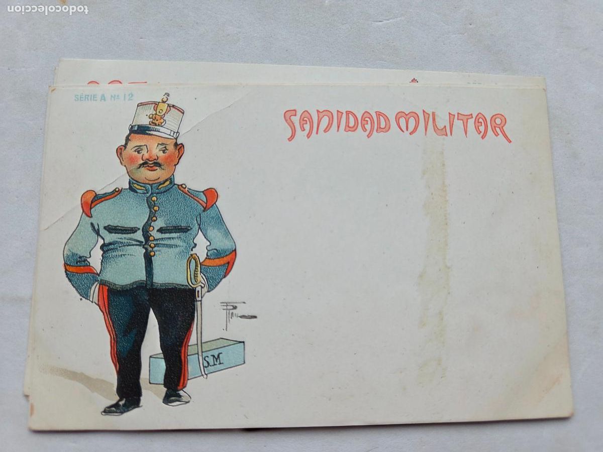 Postales: SANIDAD MILITAR ANTERIOR 1910 SIN USAR SERIE A N&ordm; 12 MILITAR Z1
