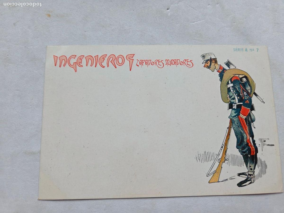 Postales: INGENIEROS ZAPADORES MINADORES ANTERIOR 1910 SIN USAR SERIE A N&ordm; 7 MILITAR Z1