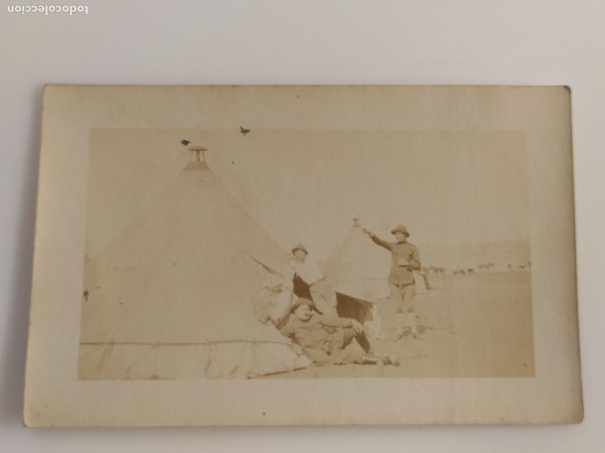 Postales: CAMPAMENTO MILITAR - GUERRA DEL RIF - FOTOGRAFICA - POSTAL ANTIGUA - (116.757)