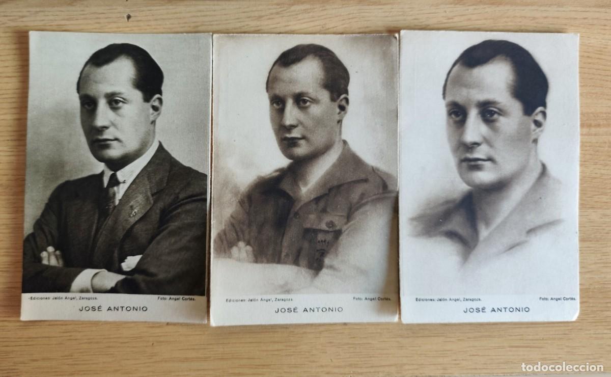 Postales: LOTE 3 TARJETA POSTAL SIN CIRCULAR &ndash; JOSE ANTONIO PRIMO DE RIVERA- FALANGE ESPA&Ntilde;OLA