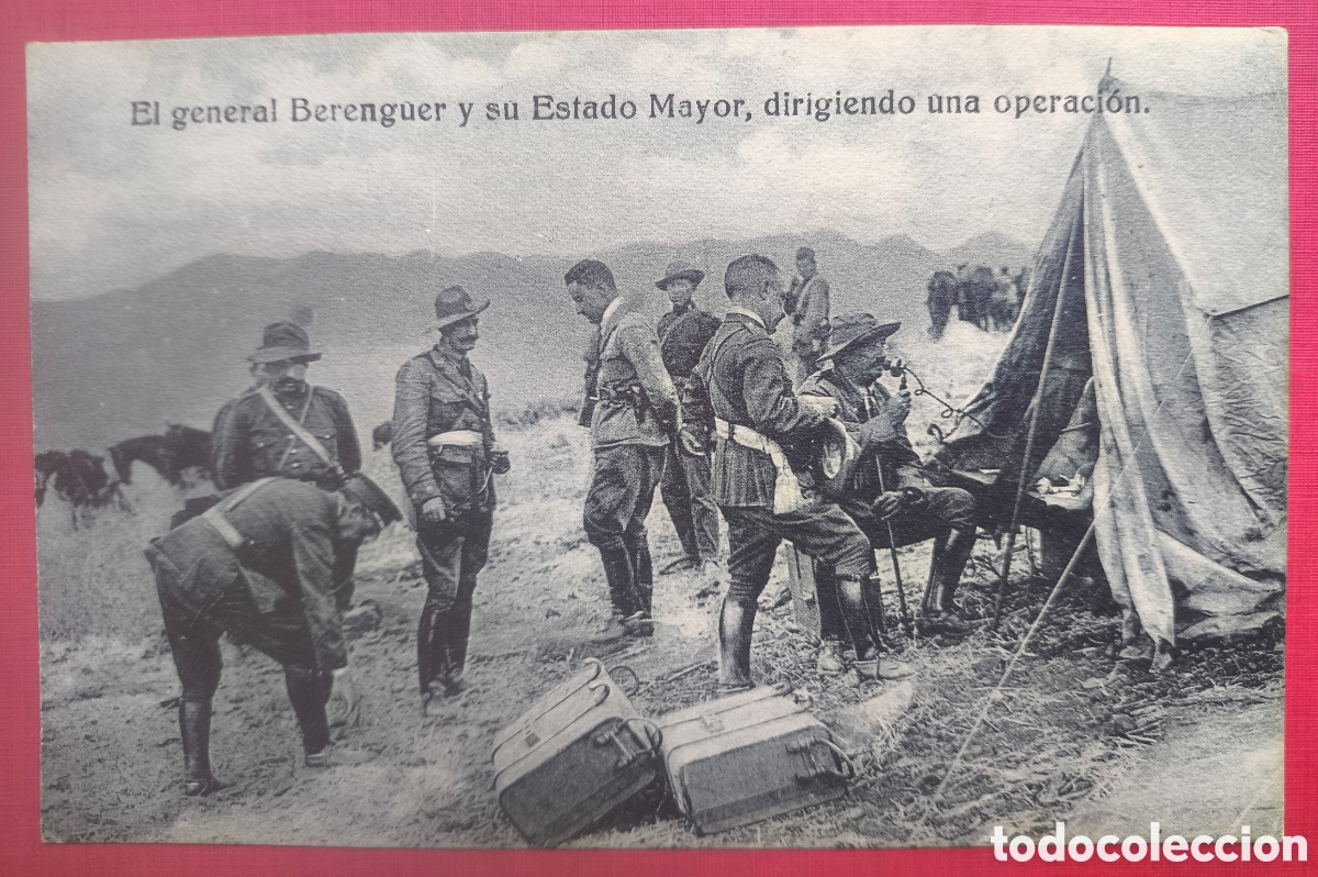 Postales: GUERRA DE MARRUECOS GENERAL BERENGUER POSTAL FOTOTIPIA ED. GRAFOS C. 1920