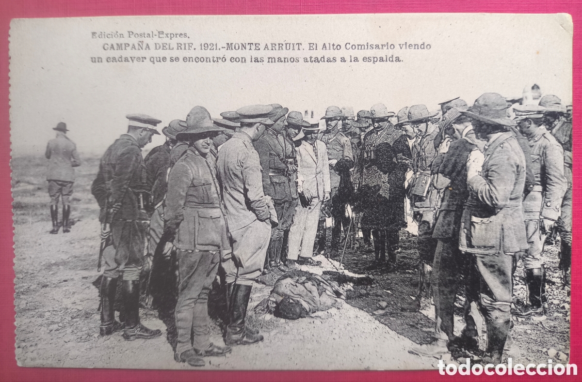 Postales: GUERRA DE MARRUECOS CAMPA&Ntilde;A DEL RIF MONTE ARRUIT POSTAL FOTOTIPIA 1921