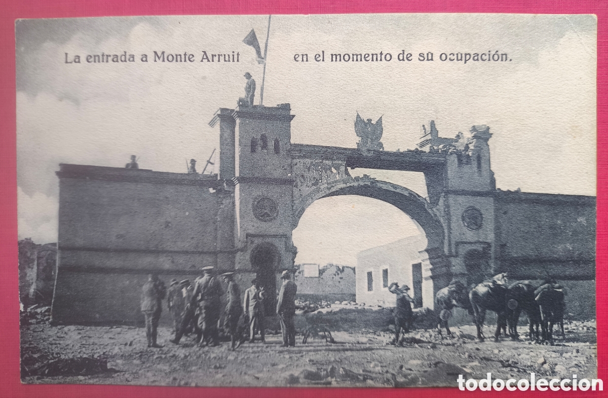 Postales: GUERRA DE MARRUECOS OCUPACI&Oacute;N MONTE ARRUIT POSTAL FOTOTIPIA 1921
