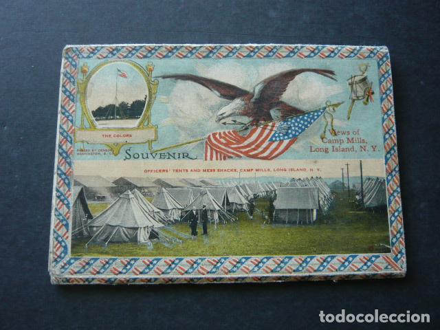 Postales: LONG ISLAND NUEVA YORK CAMP MILLS CAMPAMENTO MILITAR DESPLEGABLE