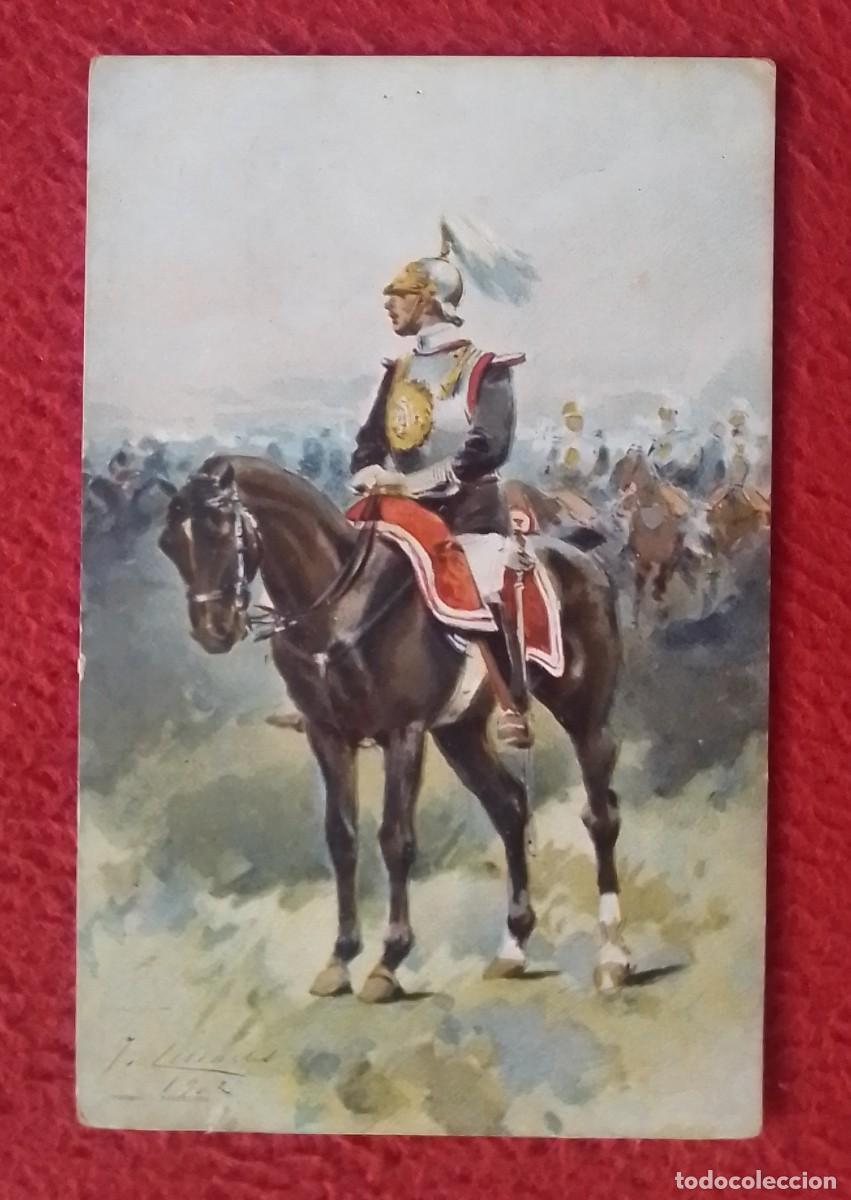 Postales: POSTAL POST CARD THOMAS BARCELONA MILITAR SOLDADO SOLDIER O SIMIL A CABALLO HORSE..EJ&Eacute;RCITO ESPA&Ntilde;A ?