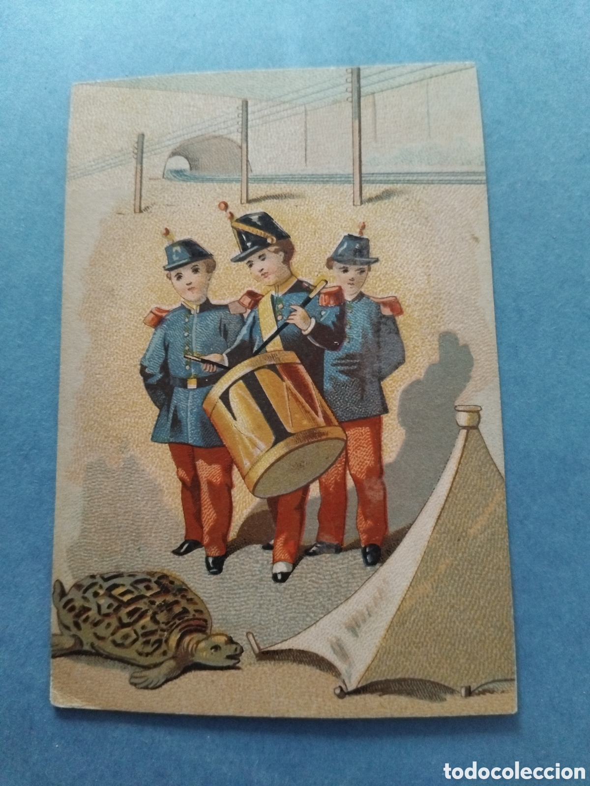 Postales: Peque&ntilde;a tarjeta militar