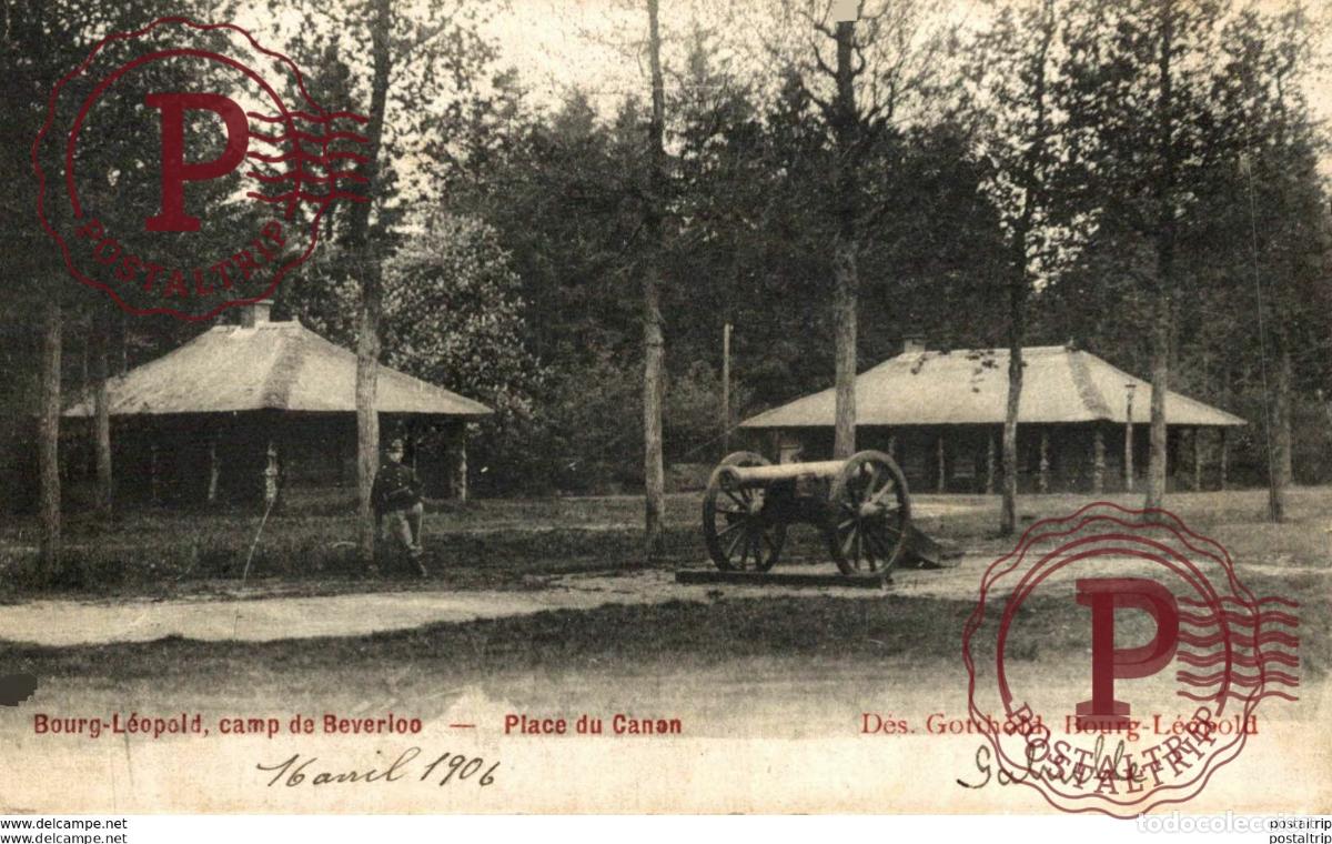 Postales: PLACE DU CANON, 16 AVRIL 1906 - Camp de BEVERLOO KAMP LEOPOLDSBURG BOURG LEOPOLD WWICOLLECTION