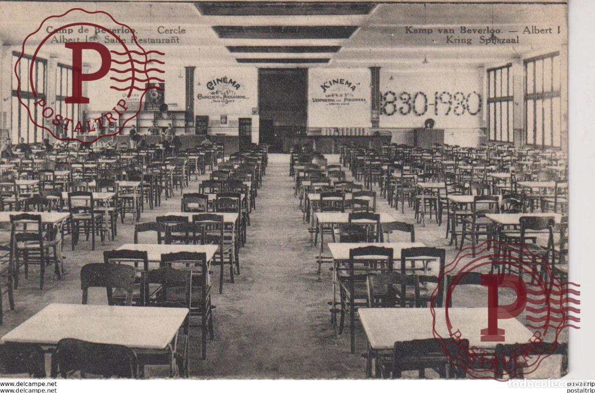 Postales: CERCLE ALBERT 1&ordm; . SALLE RESTAURANT - Camp de BEVERLOO KAMP LEOPOLDSBURG BOURG LEOPOLD WWICOLLECTION