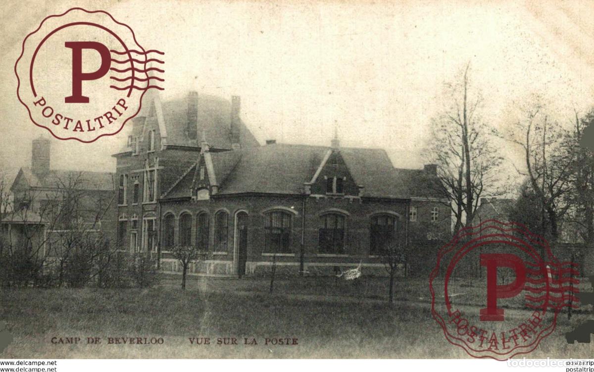 Cartes Postales: VUE SUR LA POSTE. CAMP DE BEVERLOO KAMP LEOPOLDSBURG BOURG LEOPOLD WWICOLLECTION