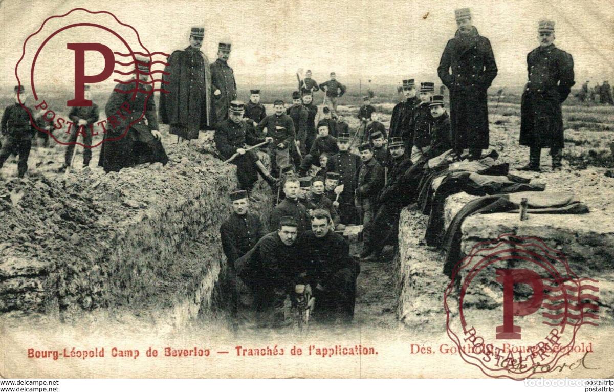 Postales: TRANCH&Eacute;E DE LAPPLICATION. CAMP DE BEVERLOO KAMP LEOPOLDSBURG BOURG LEOPOLD WWICOLLECTION
