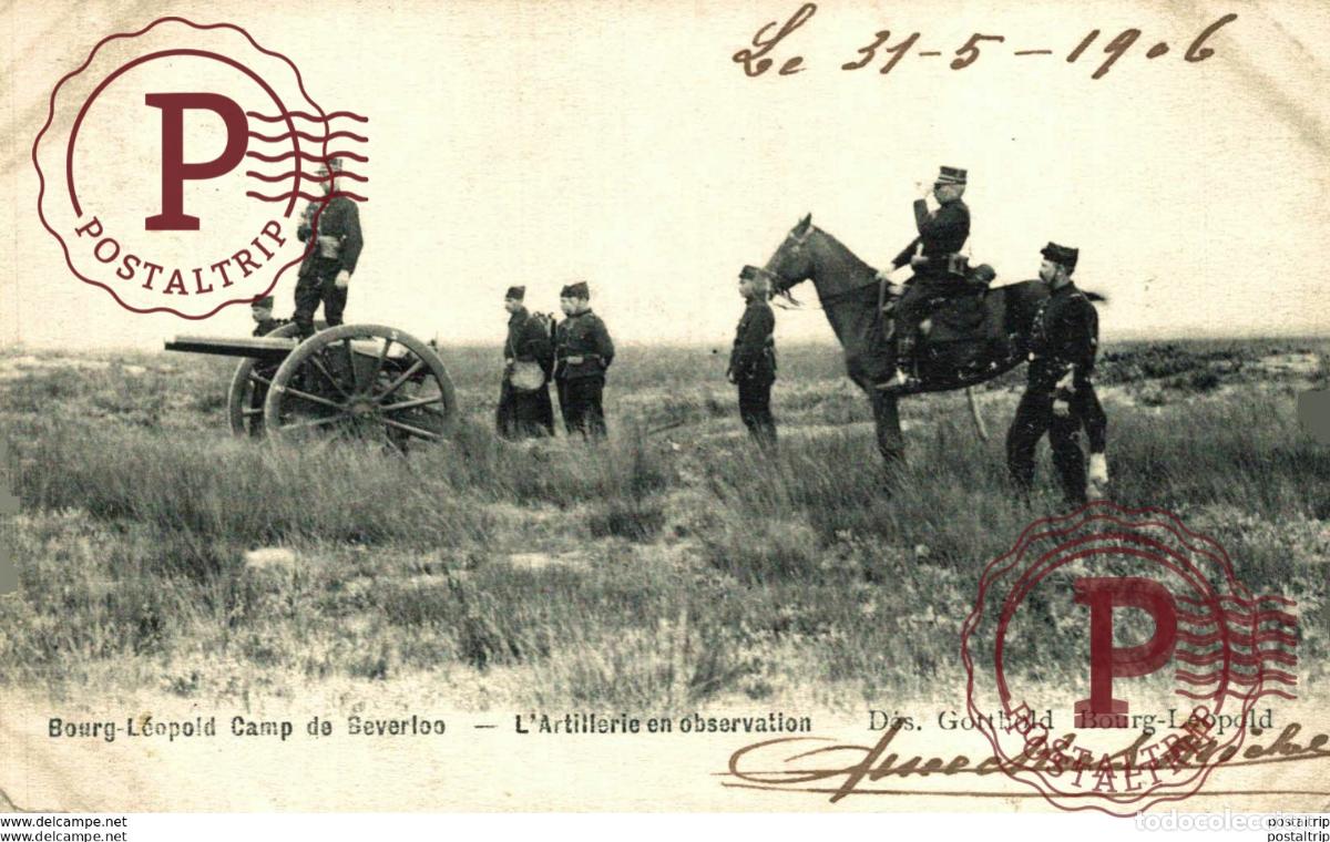 Postais: LARTILLERIE EN OBSERVATION. CAMP DE BEVERLOO KAMP LEOPOLDSBURG BOURG LEOPOLD WWICOLLECTION