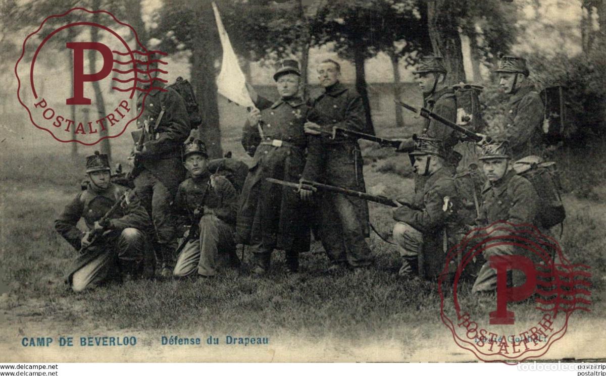 Postais: D&Eacute;FENSE DU DRAPEAU. CAMP DE BEVERLOO KAMP LEOPOLDSBURG BOURG LEOPOLD WWICOLLECTION