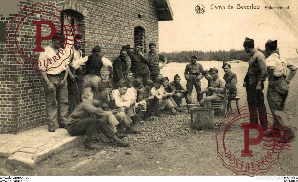 Postkarten: EPLUCHEMENT. CAMP DE BEVERLOO KAMP LEOPOLDSBURG BOURG LEOPOLD WWICOLLECTION