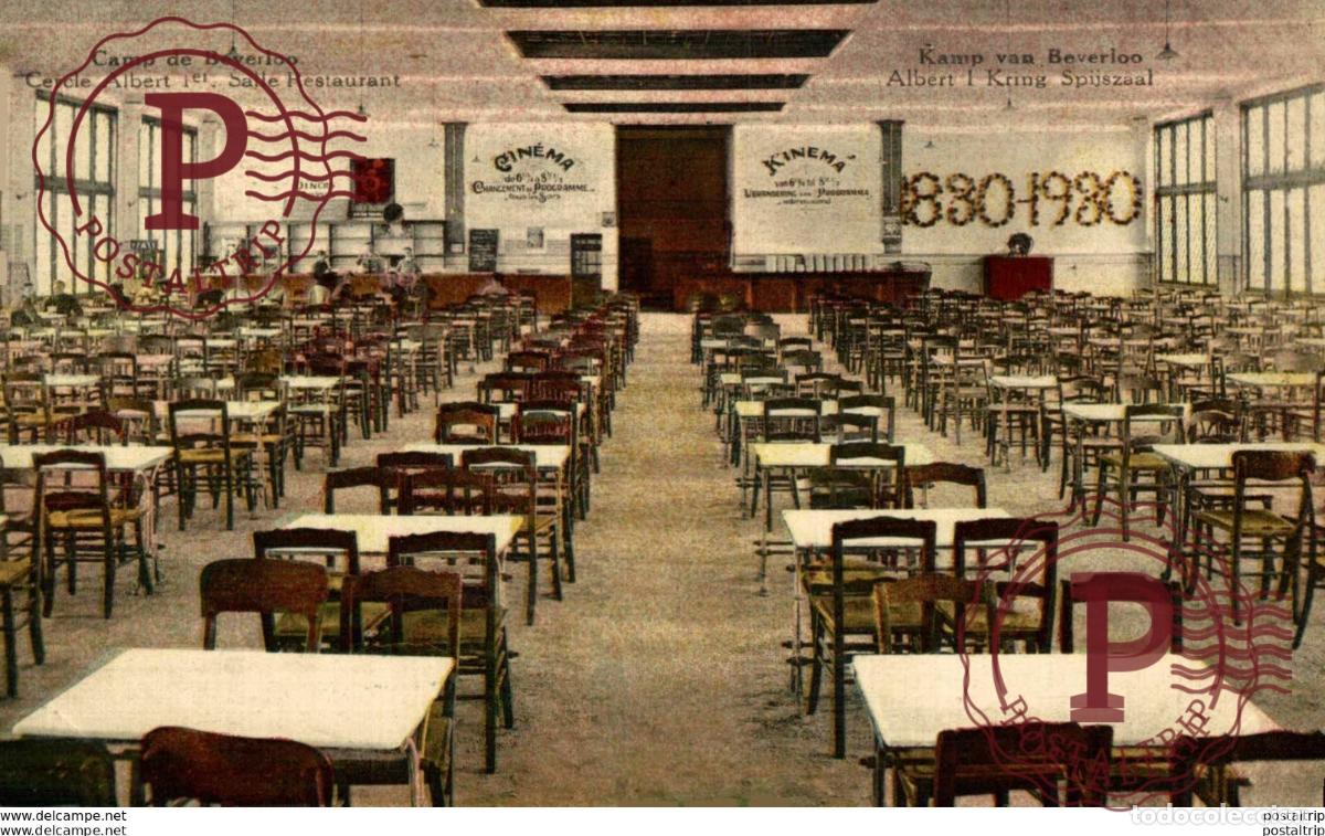 Postales: CERCLE ALBERT I&ordm;, SALLE RESTAURANT. CAMP DE BEVERLOO KAMP LEOPOLDSBURG BOURG LEOPOLD WWICOLLECTION