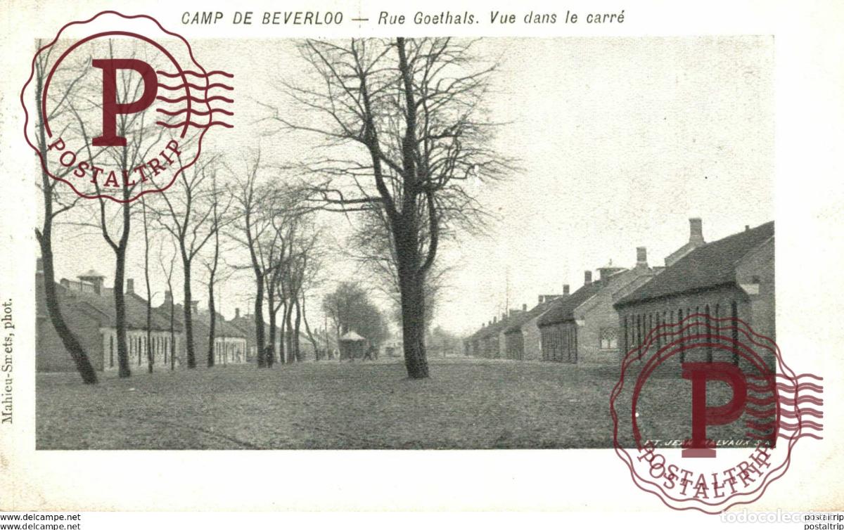 Postales: RUE GOETHALS. VUE DANS LE CARR&Eacute;. CAMP DE BEVERLOO KAMP LEOPOLDSBURG BOURG LEOPOLD WWICOLLECTION