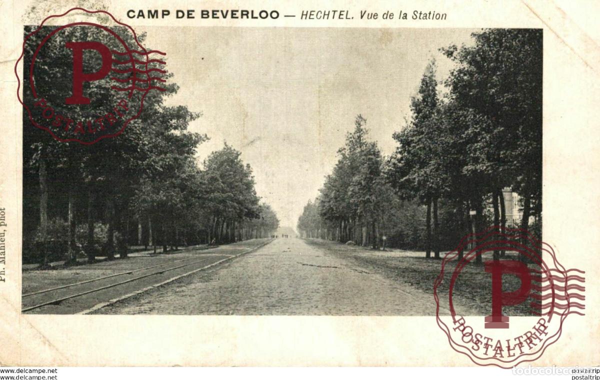 Postales: HECHTEL, VUE DE LA STATION. CAMP DE BEVERLOO KAMP LEOPOLDSBURG BOURG LEOPOLD WWICOLLECTION