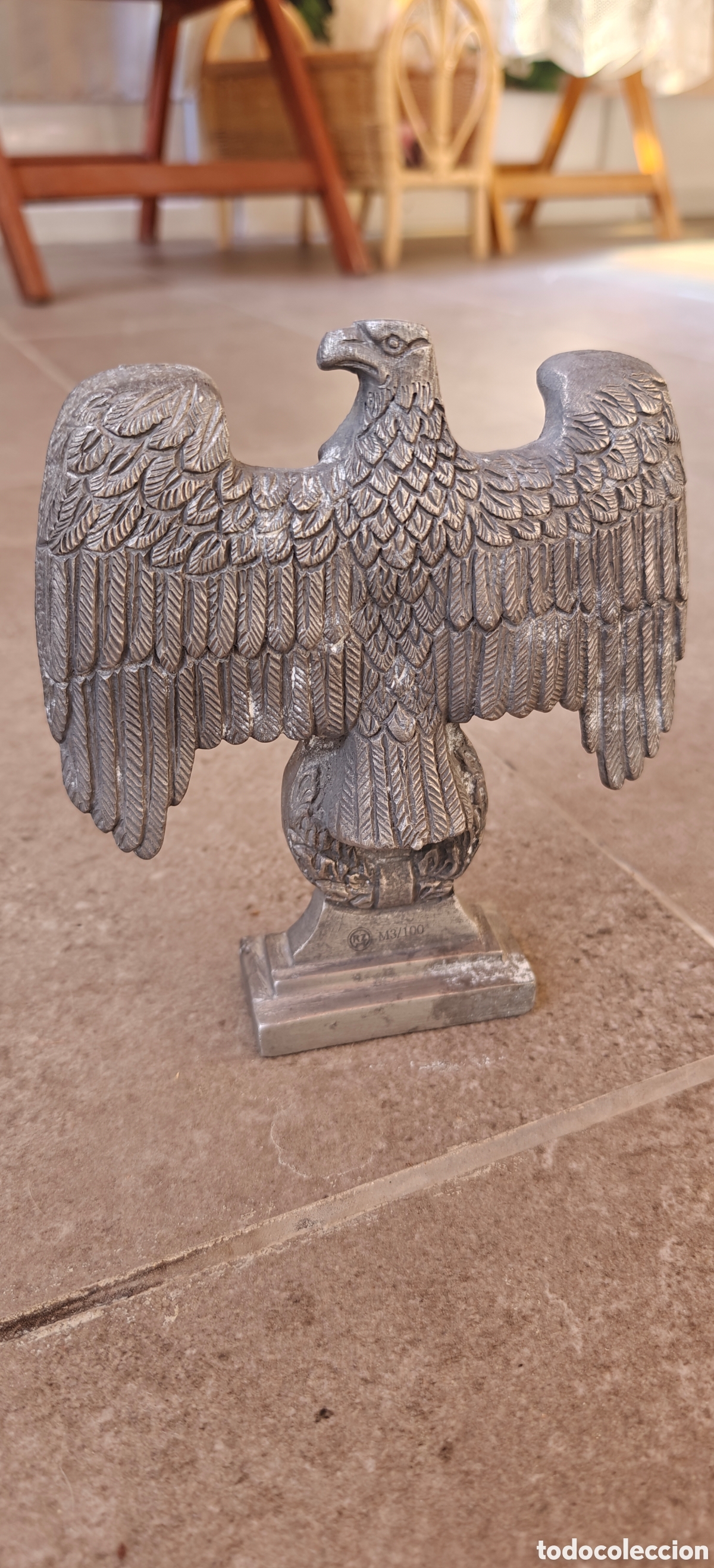 Postales: German ww2 desk metal eagle - Foto 2