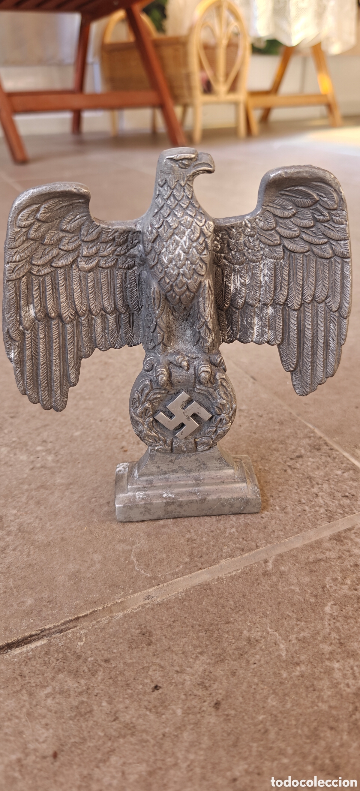 Postales: German ww2 desk metal eagle