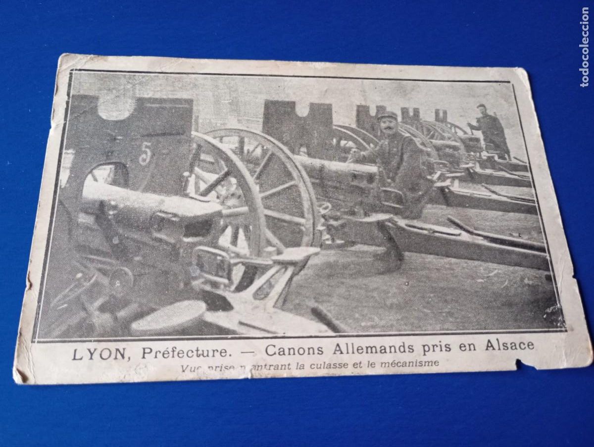 Postales: Postal militar, 1era Guerra mundial 1914 Ca&ntilde;ones Alemanes, ver dorso