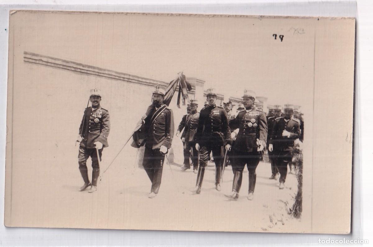 Postales: Toledo 1920 traslado de la antigua bandera al Alc&aacute;zar, Rey Alfonso XIII, acto jura bandera Pr&iacute;ncipe