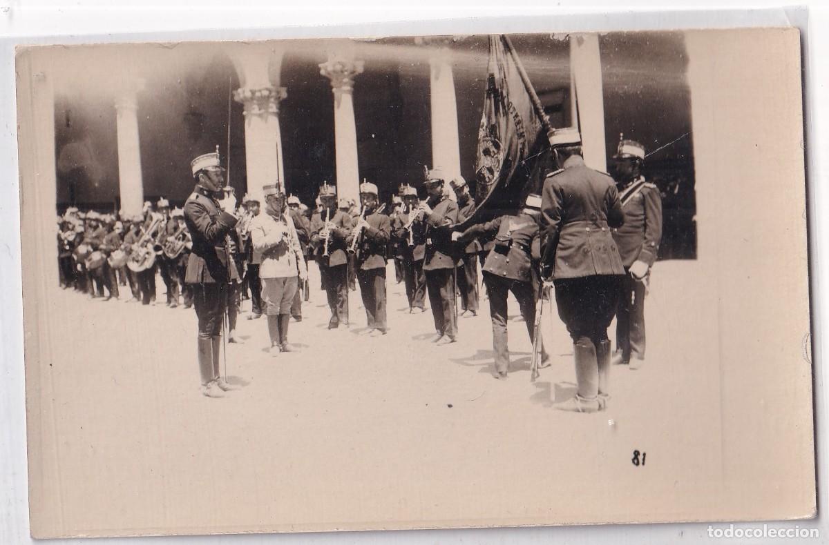 Postales: Toledo 1920 traslado de la antigua bandera al Alc&aacute;zar, Rey Alfonso XIII, acto jura bandera Pr&iacute;ncipe
