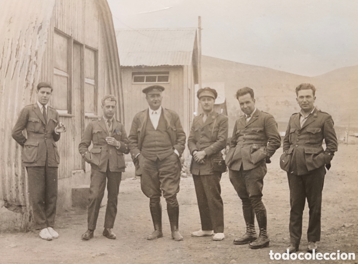 Postales: MILITARIA GUERRA DEL RIF OFICIALES CAMPAMENTO TARGUIST POSTAL FOTOGR&Aacute;FICA C. 1920