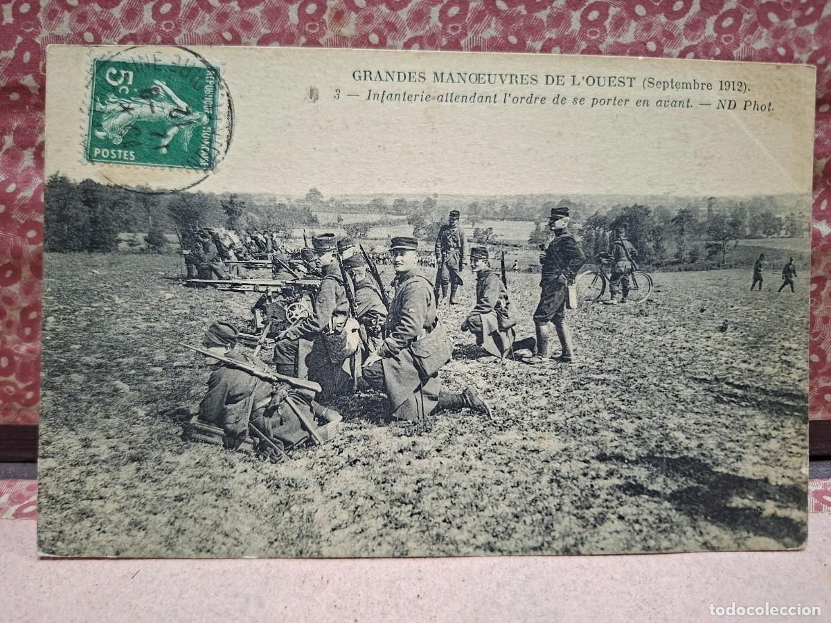 Postales: ANTIGUA POSTAL MILITAR MANIOBRAS ANTES PRIMERA GUERRA MUNDIAL INFANTERIA 1912