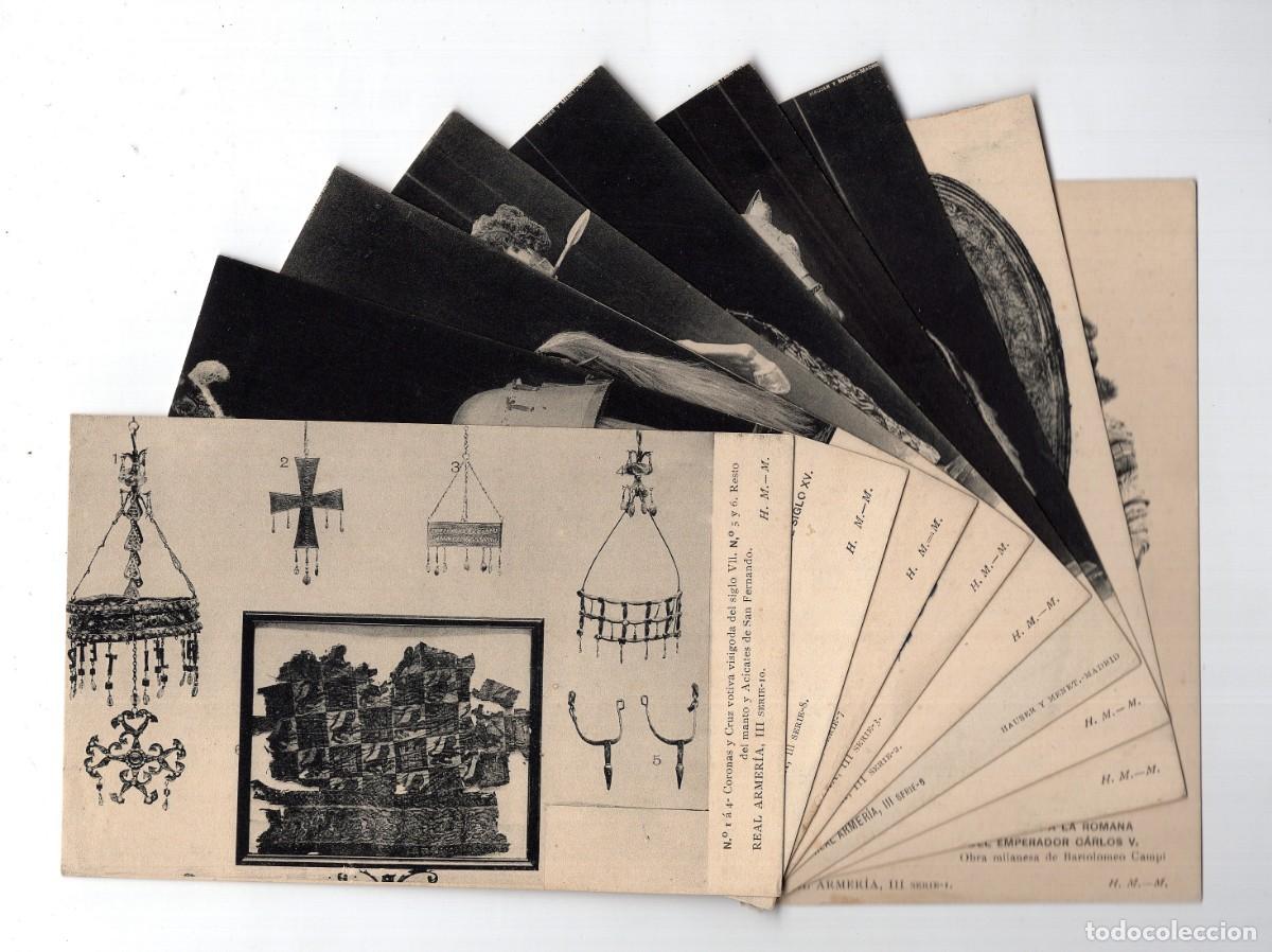 Postales: Lote de 9 postales REAL ARMERIA III -Hauser y Menet-