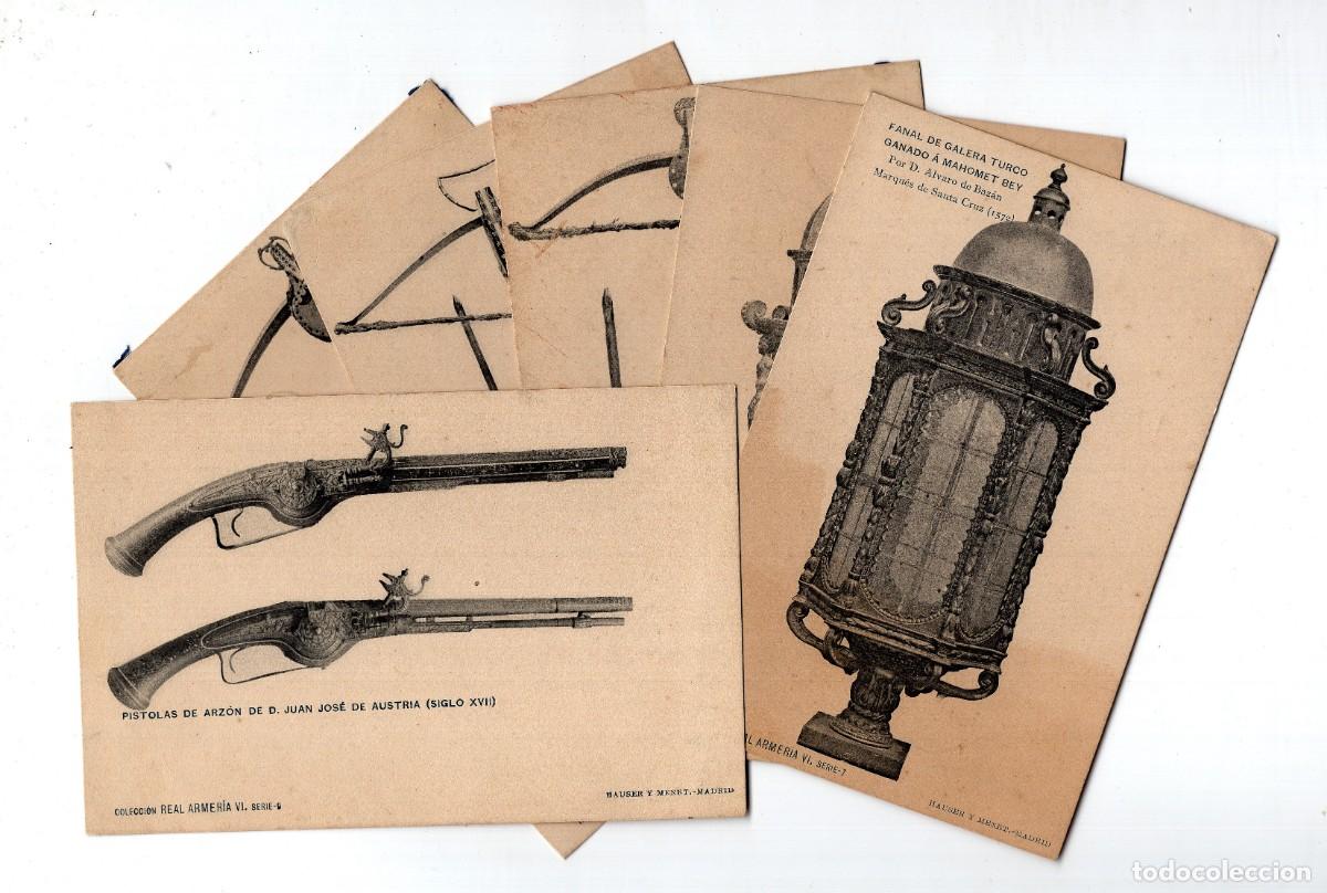 Postales: Lote de 6 postales REAL ARMERIA VI -Hauser y Menet-