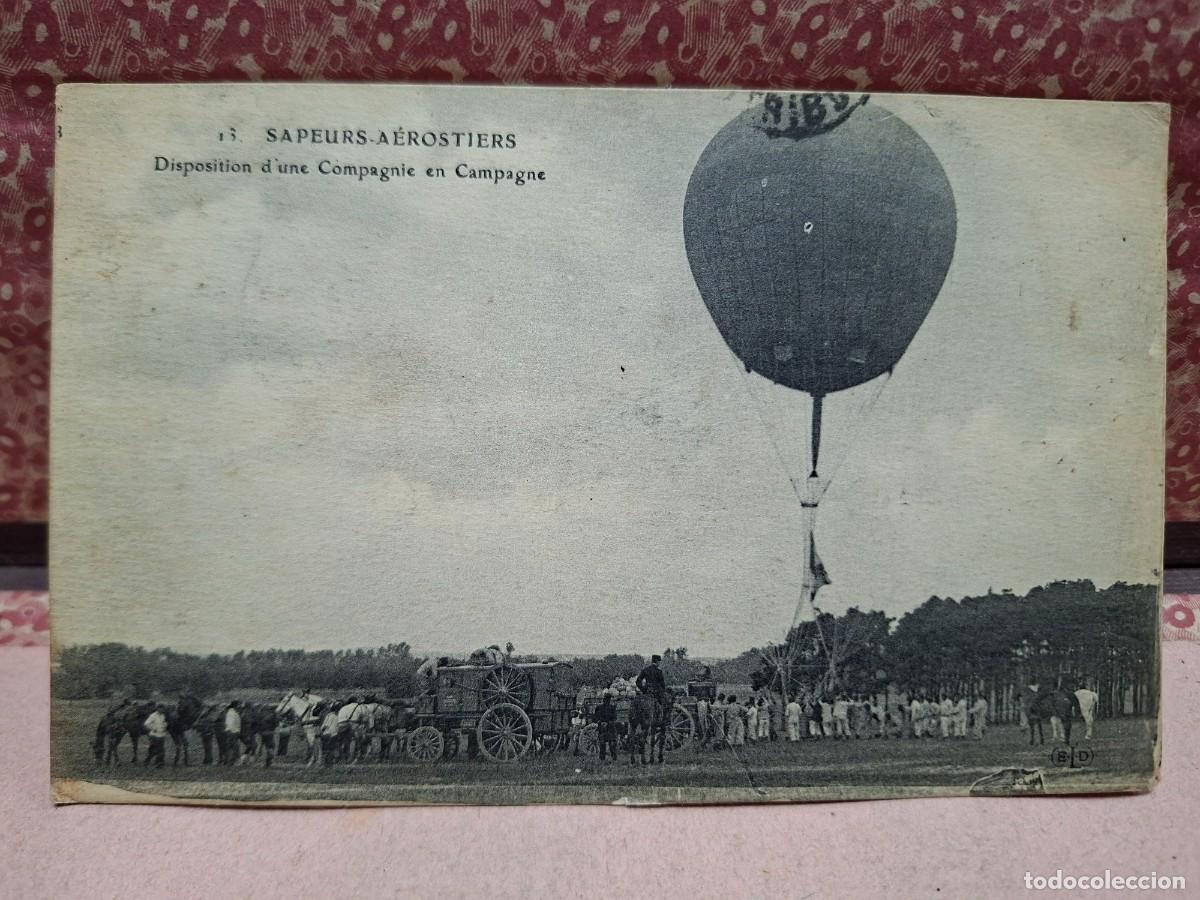 Postkarten: ANTIGUA POSTAL GLOBO AEROSTATICO MILITAR AVIACION PRIMERA GUERRA MUNDIAL