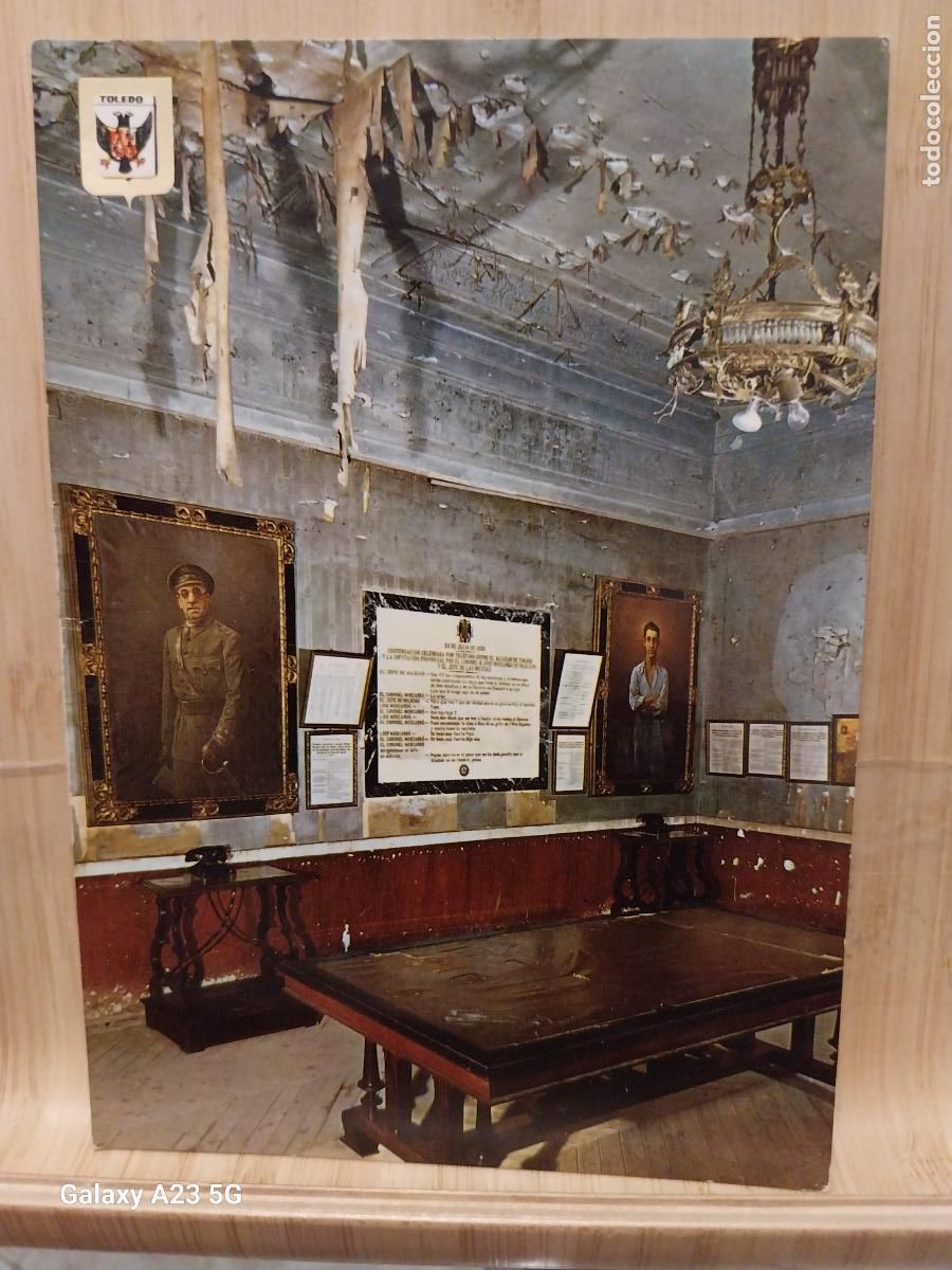 Postales: GENERAL MOSCARDO ALCAZAR TOLEDO CONVERSACION CON MILICIAS ROJAS ED FISA