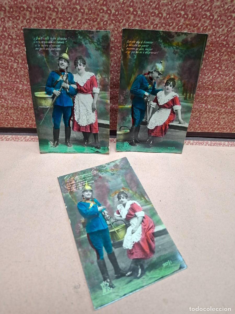 Postales: ANTIGUAS POSTALES ROMANTICAS MILITAR SABLE