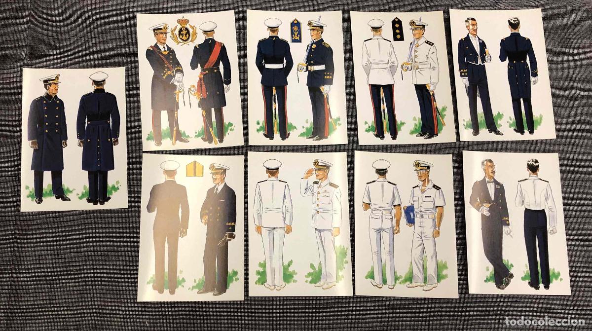 Postales: TARJETAS POSTALES UNIFORMES DE LA INFANTERIA DE MARINA N&ordm; 1 AL 18, SERIE COMPLETA JOSE M. BUENO 1986