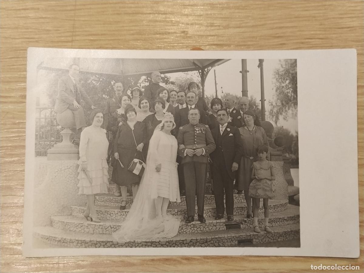 Postales: MILITARES EN UNA BODA - ESPA&Ntilde;A - FOTOGRAFICA - POSTAL ANTIGUA MILITAR -(117.035)