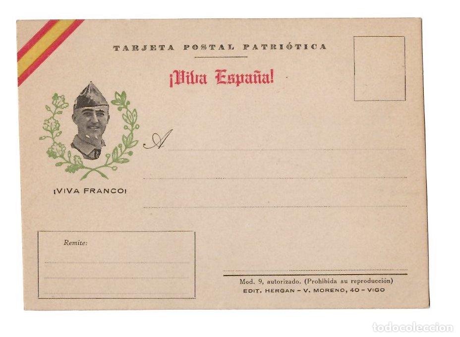 Postales: TARJETA POSTAL PATRIOTICA VIVA ESPA&Ntilde;A VIVA FRANCO. MOD. 9 EDIT. HERGAN VIGO
