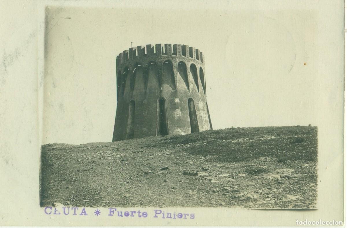 Postales: CAMPA&Ntilde;A DE MARRUECOS. CEUTA. 1907. FUERTE PINIERS. FOTOGR&Aacute;FICA. MUY RARA.
