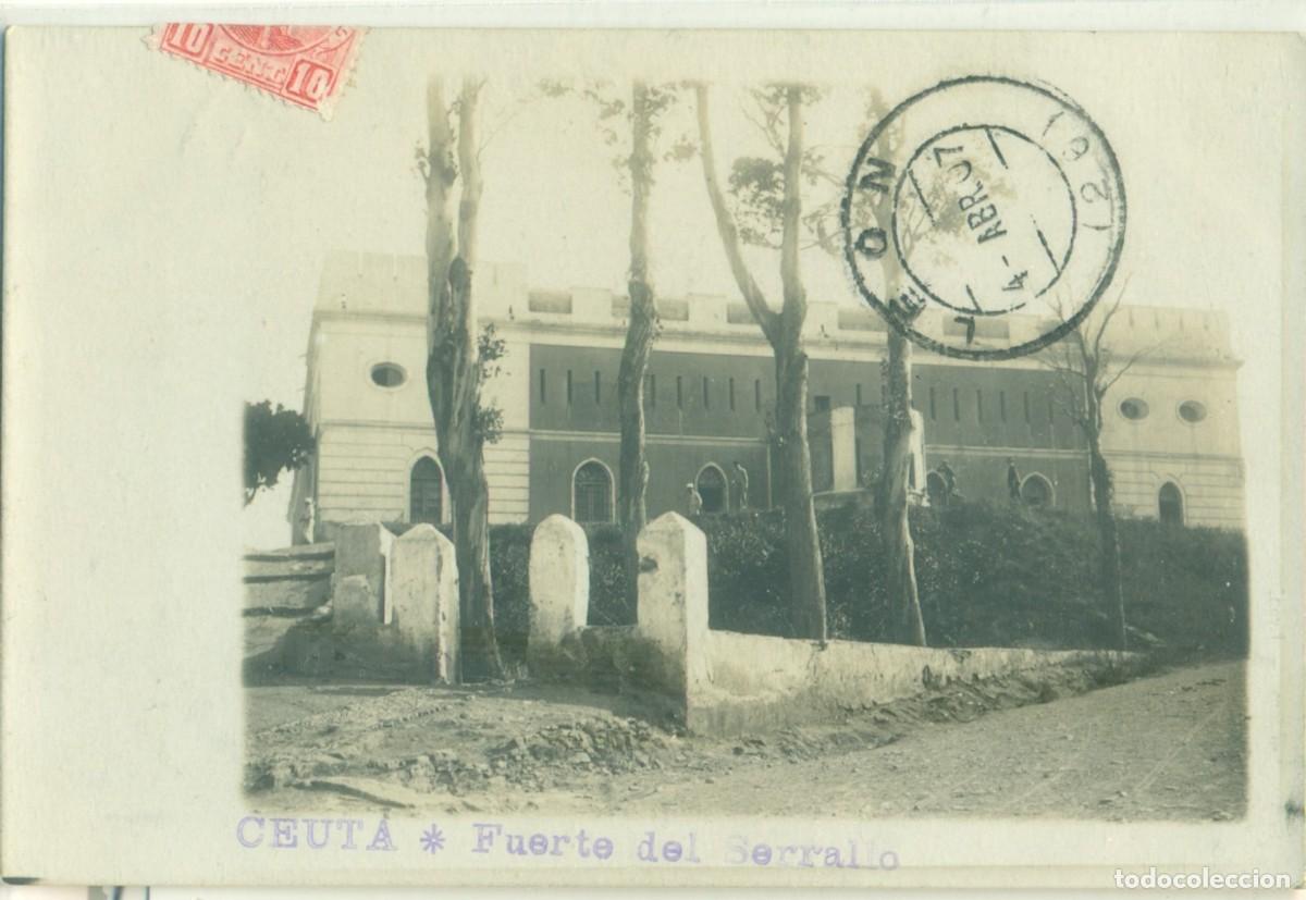 Postales: CAMPA&Ntilde;A DE MARRUECOS. CEUTA. 1907. FUERTE DEL SERRALLO. FOTOGR&Aacute;FICA. MUY RARA.