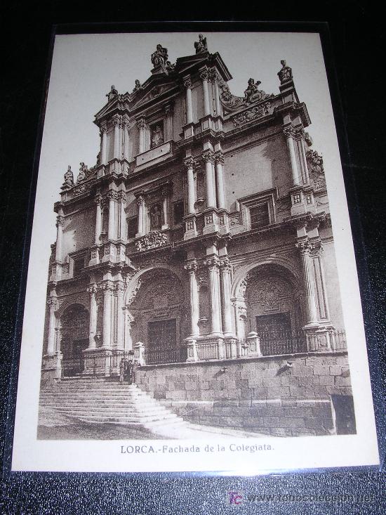 Postales: LORCA, FACHADA DE LA COLEGIATA - Foto 1