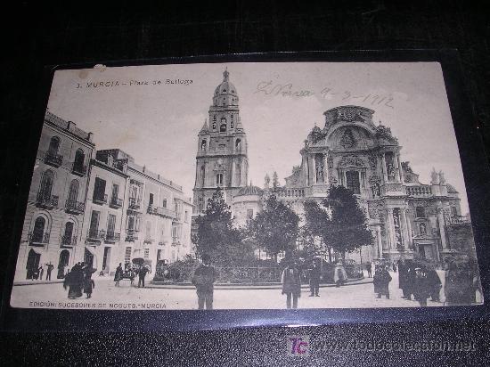 Postales: 3 MURCIA, PLAZA DE BELLUGA, - Foto 1