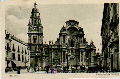Postales: MURCIA. FACHADA DE LA CATEDRAL. - Foto 1
