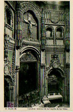 Postales: MURCIA. INTERIOR DE LA CAPILLA DE LOS V&Eacute;LEZ. - Foto 1