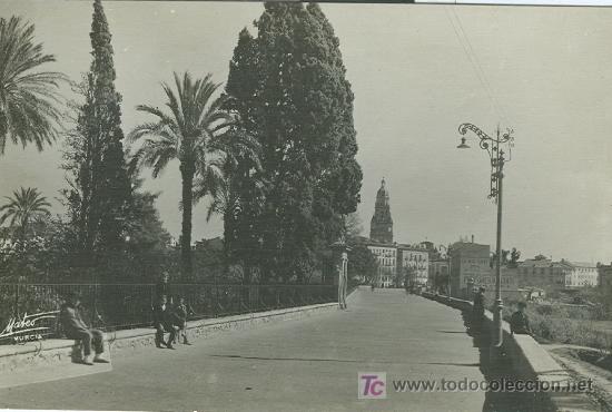 Postales: MURCIA. LA CATEDRAL Y ENTRADA A LA CIUDAD. - Foto 1