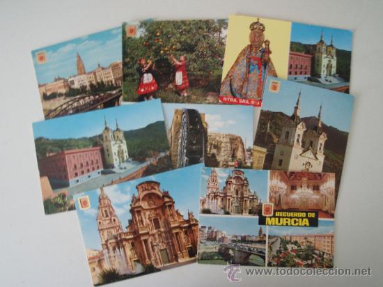 Postales: LOTE DE 8 POSTALES DE MURCIA - Foto 1