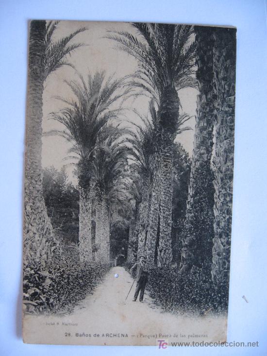 Postales: BA&Ntilde;OS DE ARCHENA - PASEO DE LAS PALMERAS - Foto 1